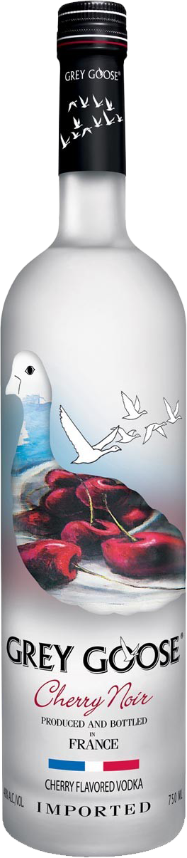 Grey Goose Cherry Noir Vodka Bottle PNG