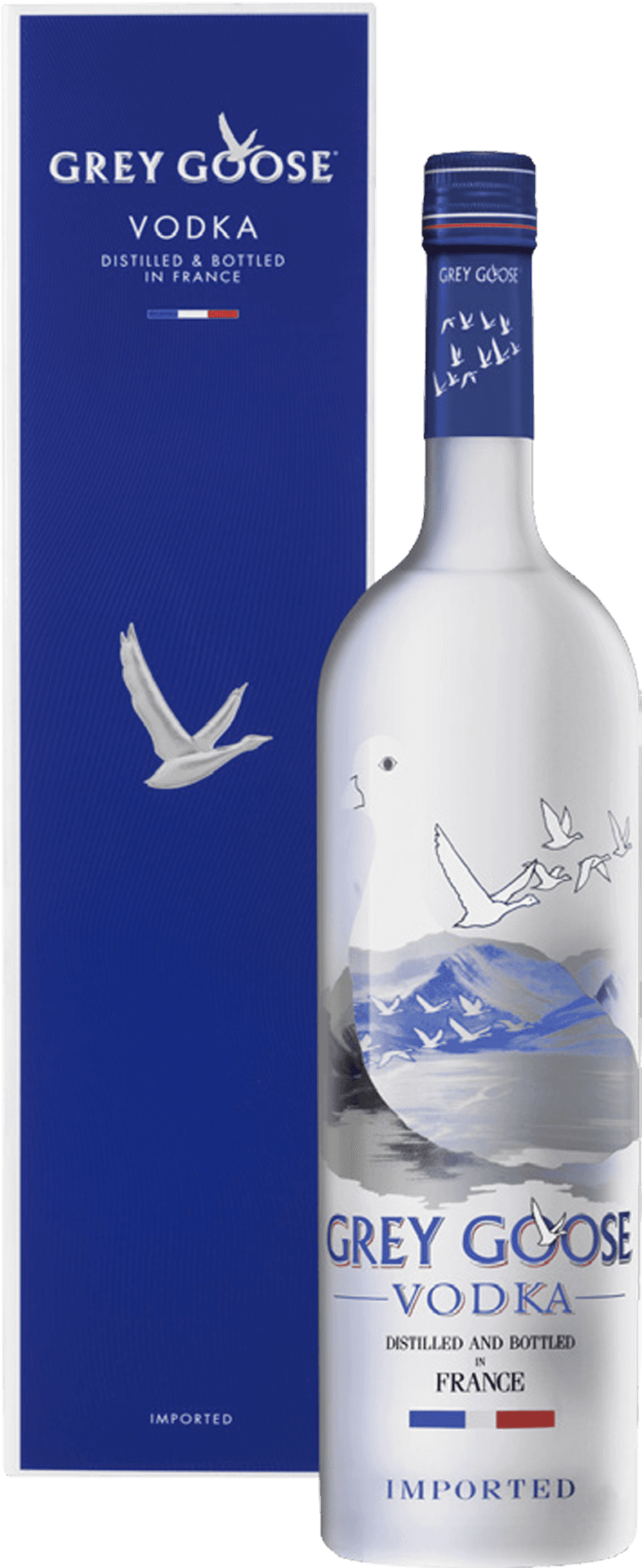 Grey Goose Vodka Bottleand Box PNG