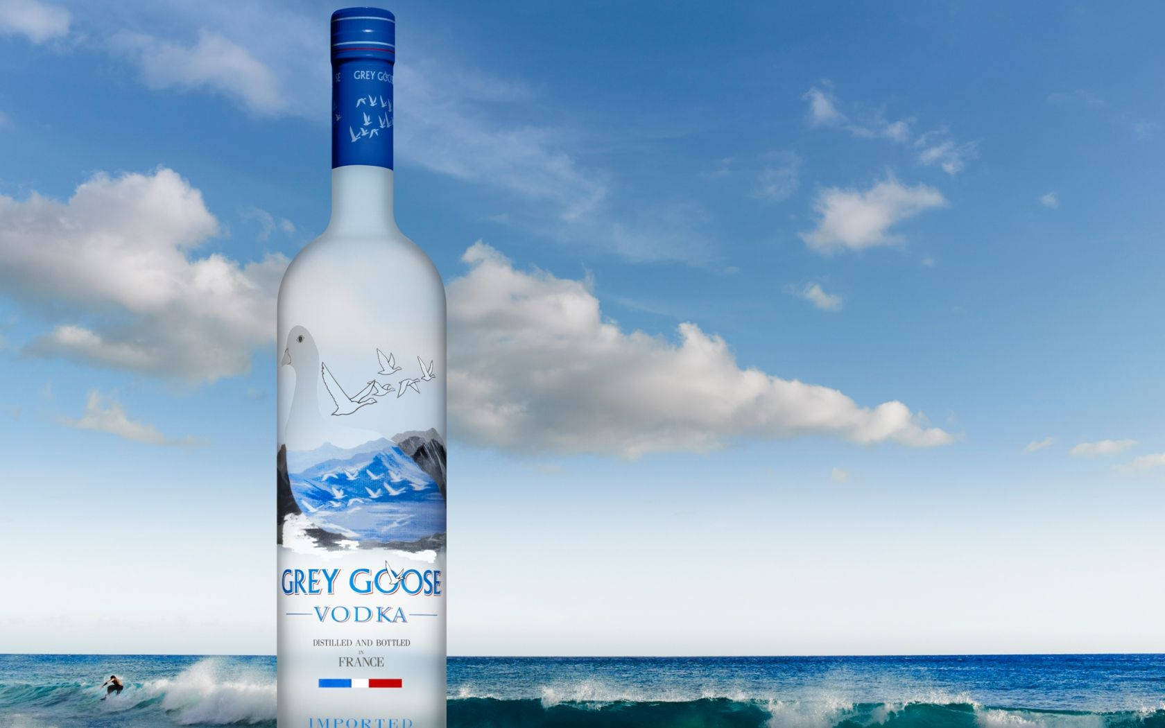 Grey Goose Vodka On The Beach Wallpaper