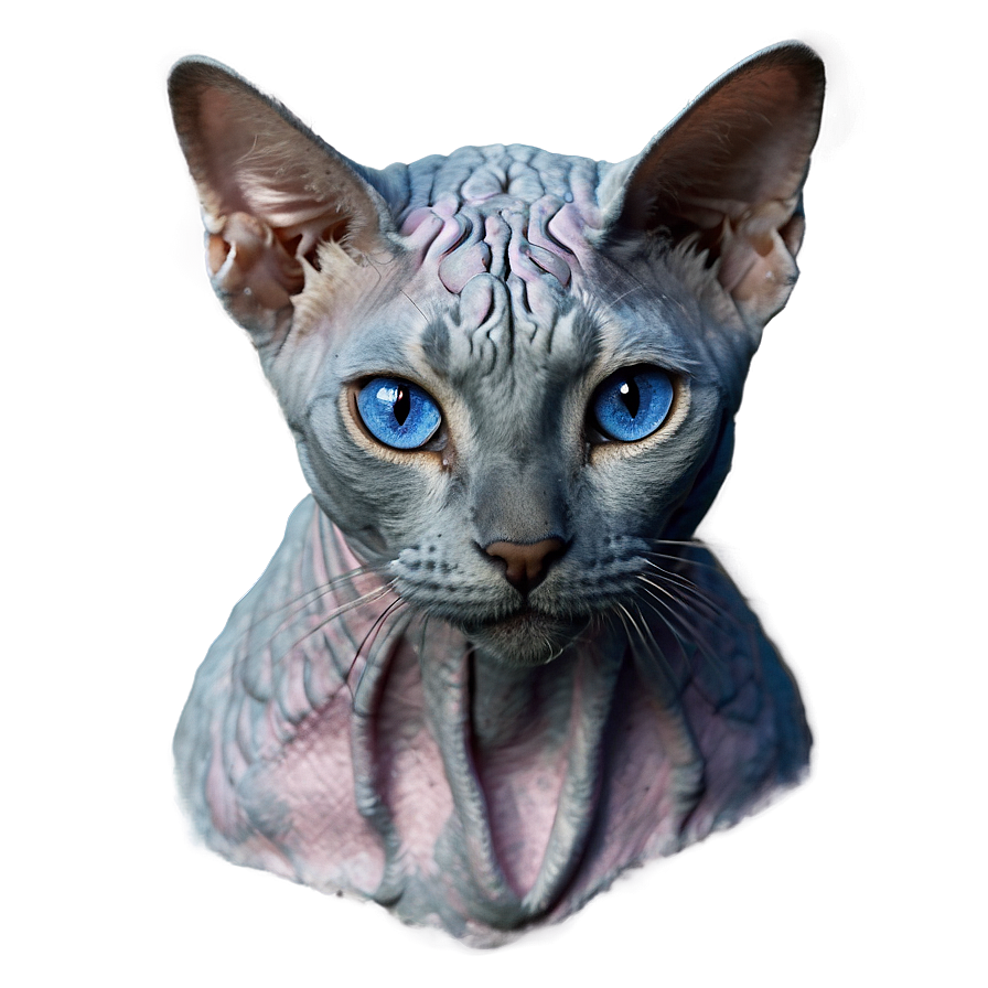 Grey Hairless Cat Png 31 PNG