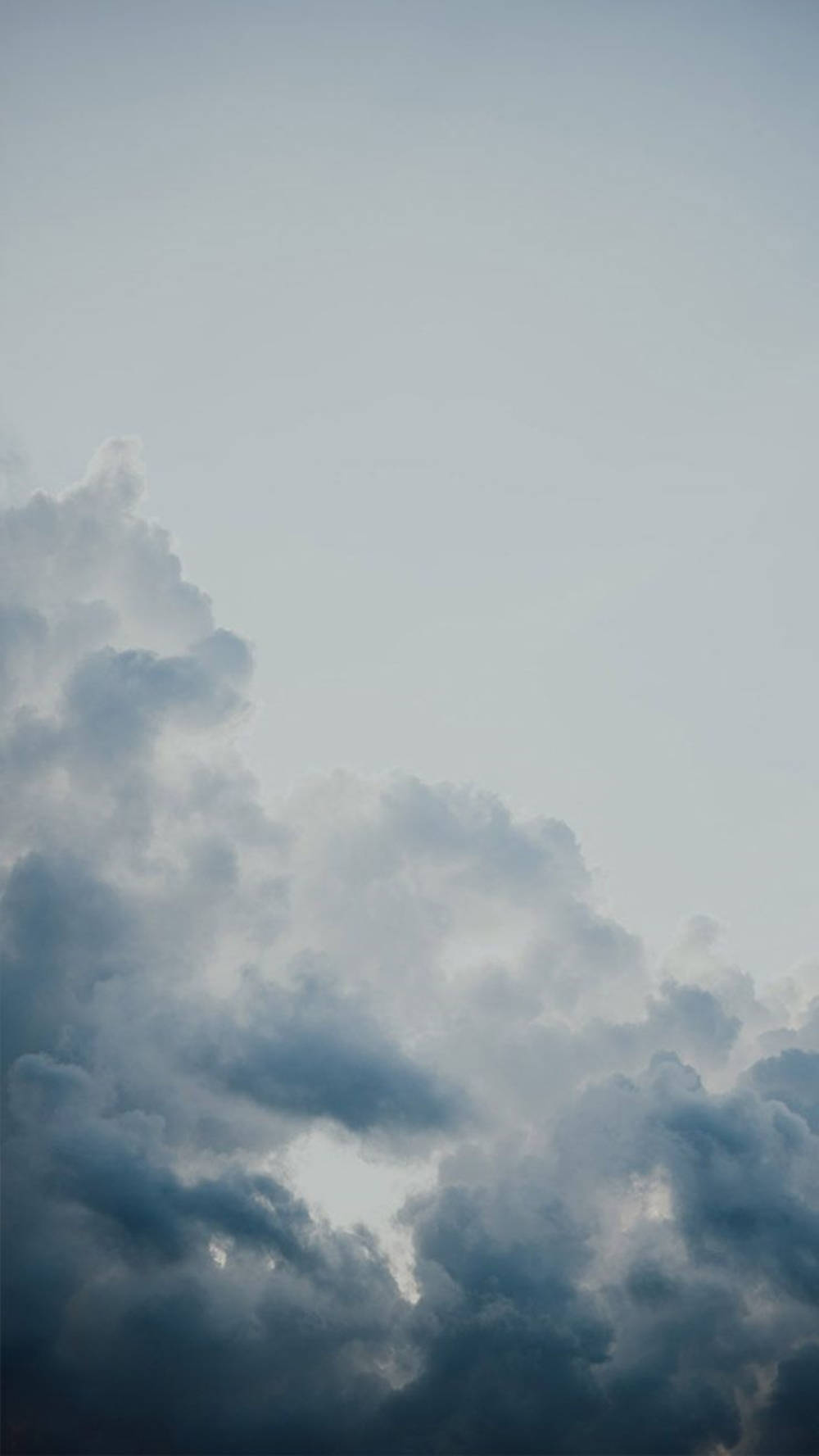 Grey iPhone Dark Clouds In Sky Wallpaper