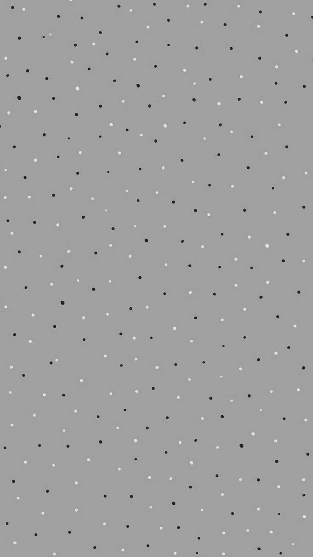 Elegant Grey iPhone with Sleek Polka Dot Pattern Wallpaper