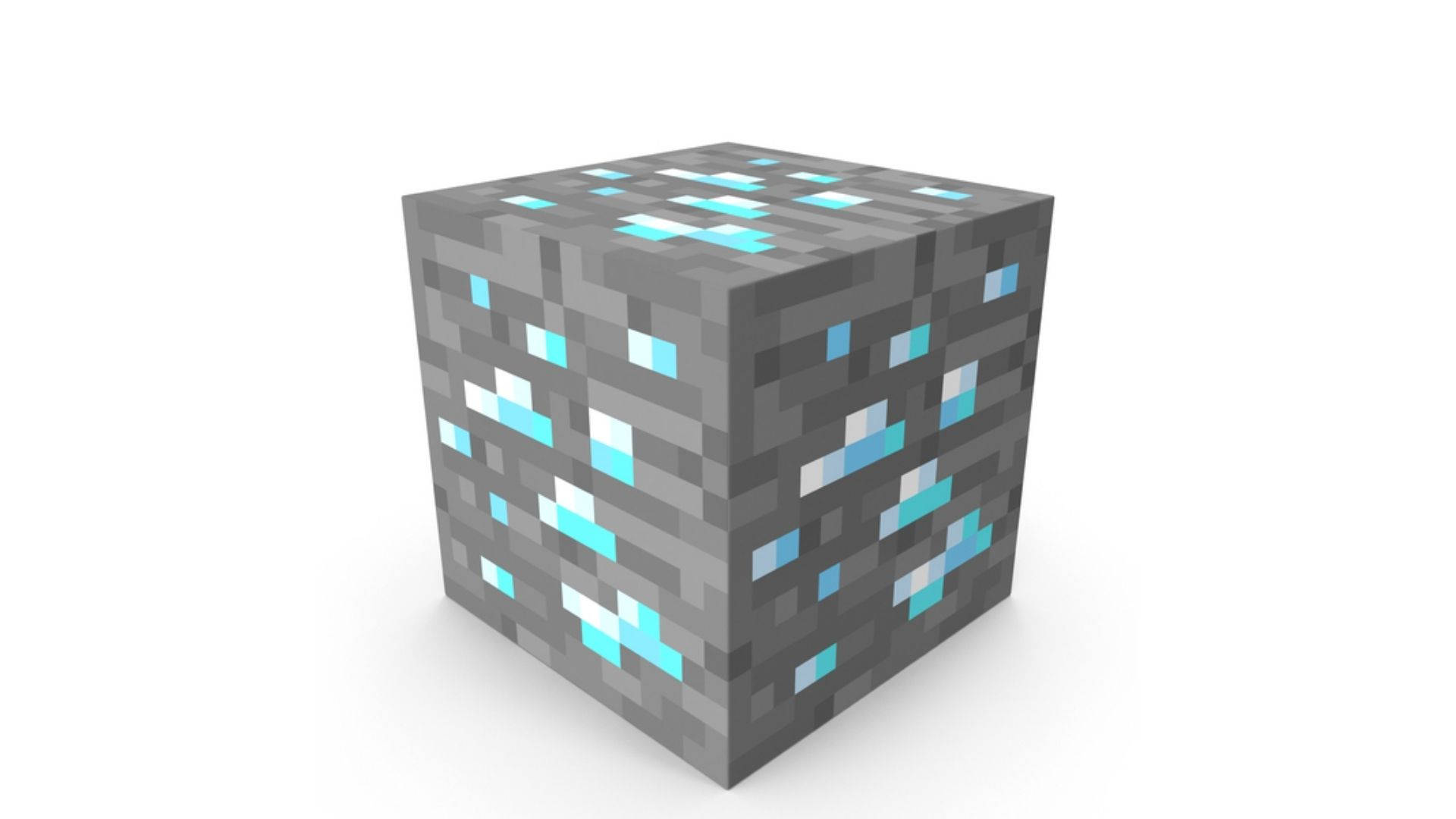 Grey Minecraft Diamond Ore Wallpaper