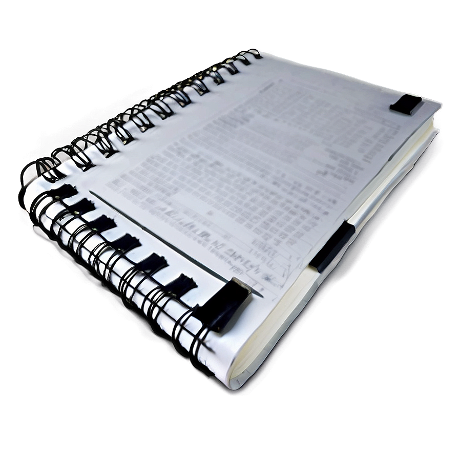 Grey Notebook Png 06232024 PNG