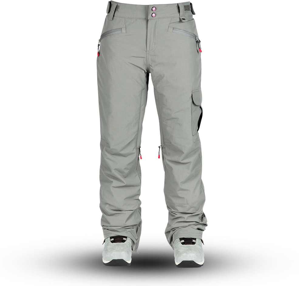 Grey Outdoor Pants Standing PNG