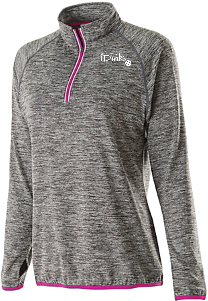 Grey Pink Womens Athletic Pullover PNG
