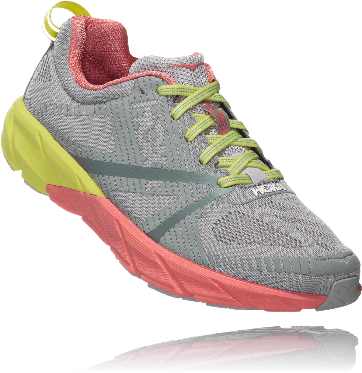 Grey Red Running Shoe PNG