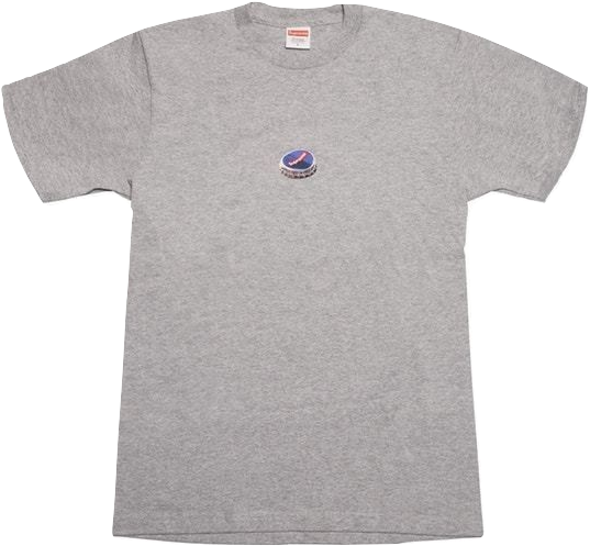 Grey T Shirtwith Chest Logo PNG