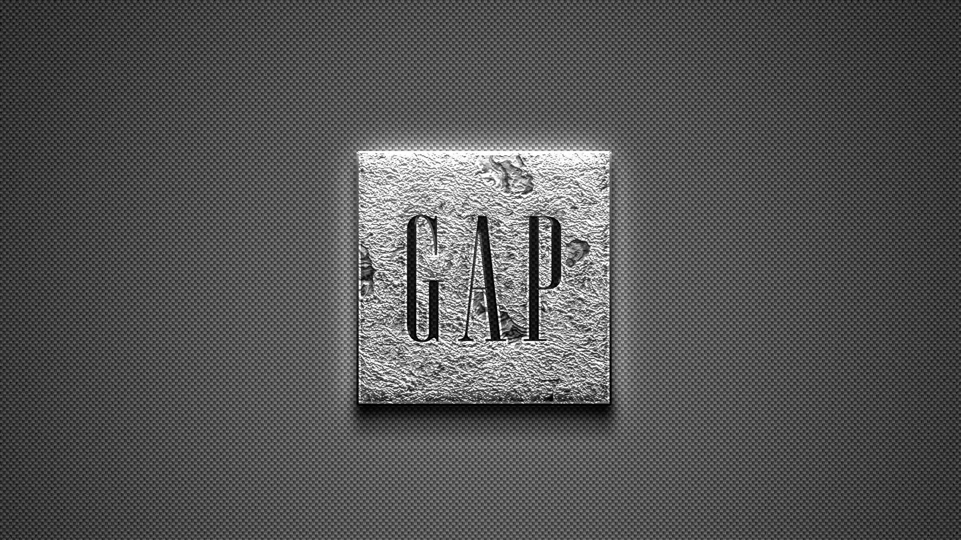 Grey Textured Gap Logo Wallpaper