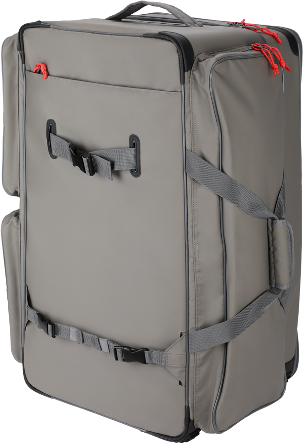Grey Travel Backpackwith Straps PNG