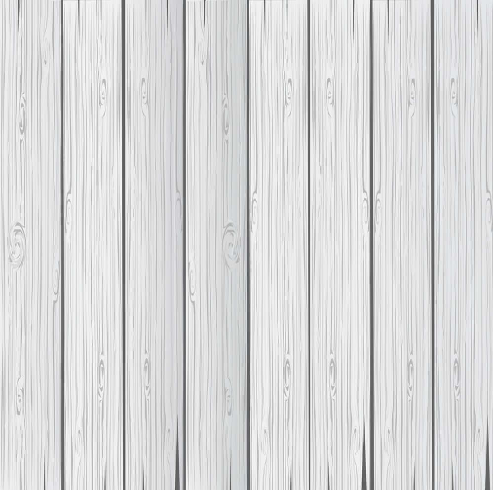 White Wood Planks On A White Background
