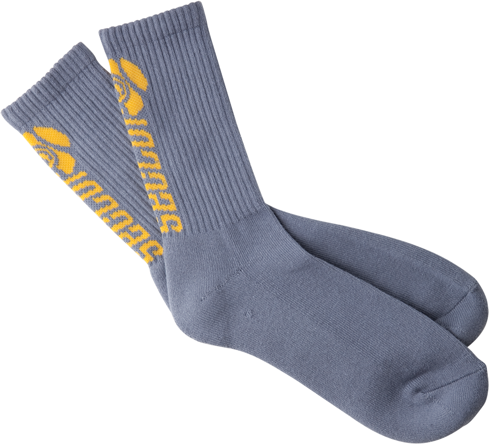 Grey Yellow Patterned Socks PNG