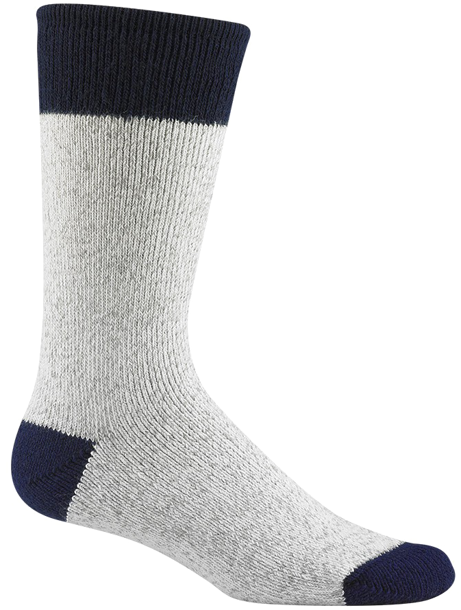 Greyand Navy Crew Sock PNG