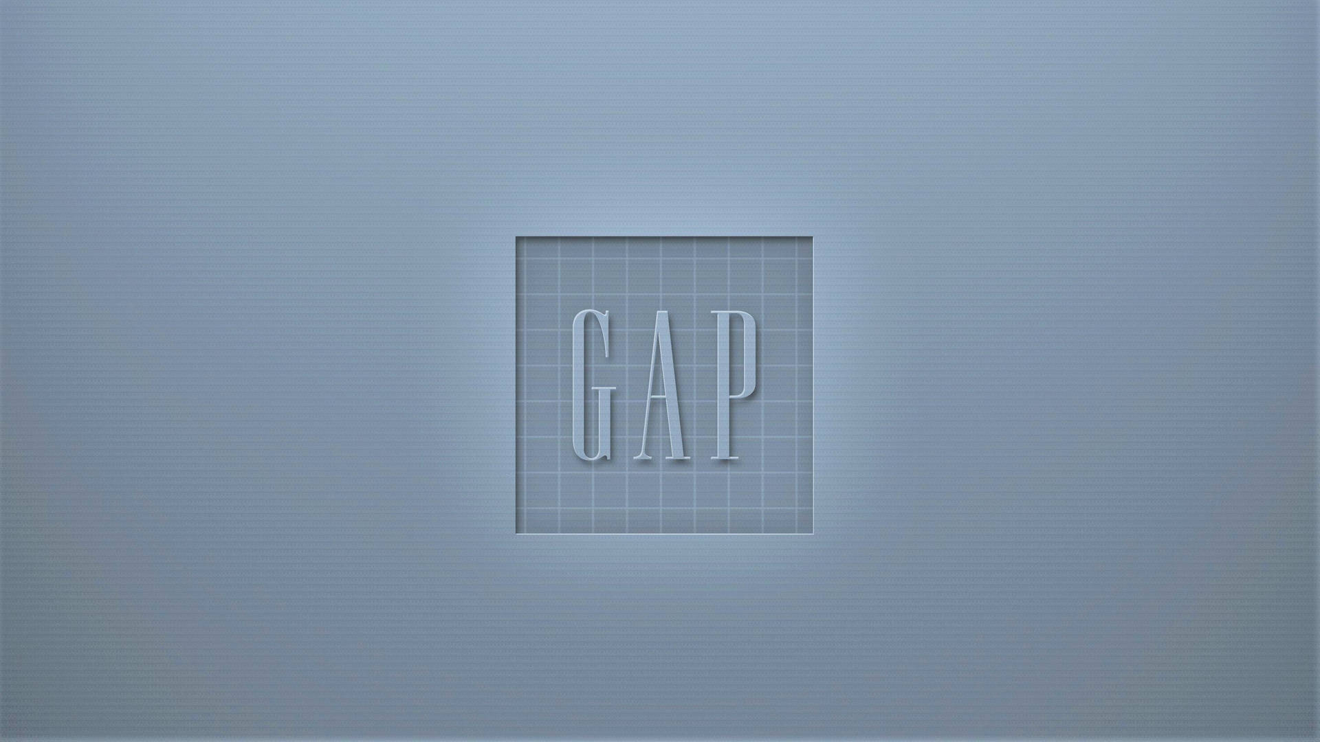 Greyish Blue Gap Logo Wallpaper