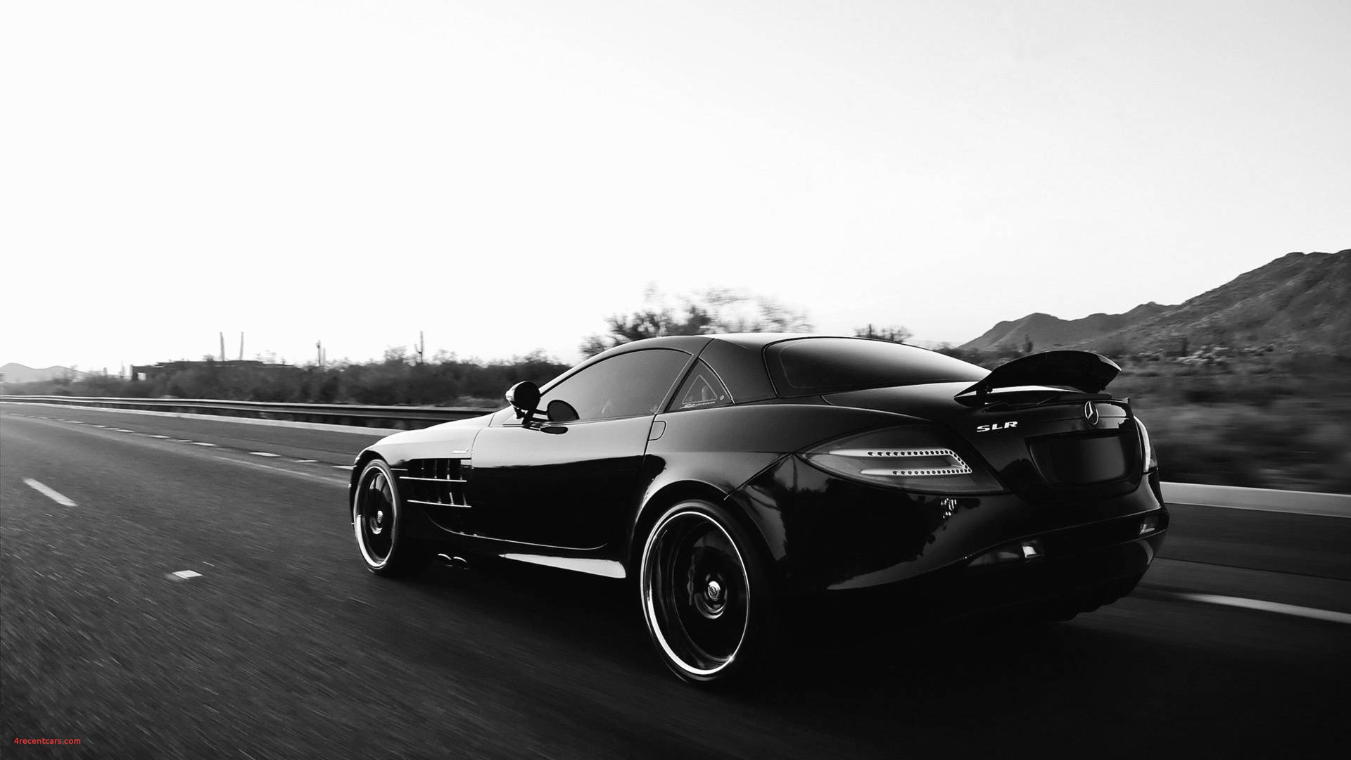 Schwarzweißes Auto, 4k Mercedes Benz Slr Wallpaper