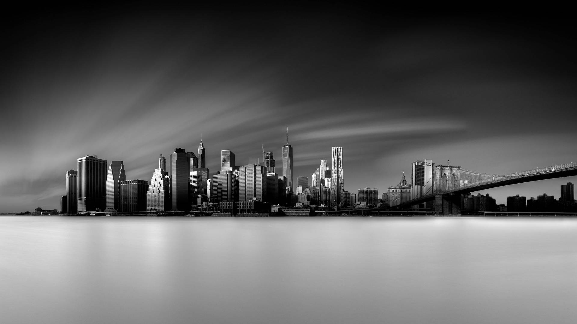 Greyscale Skyscrapers In New York 4k Wallpaper