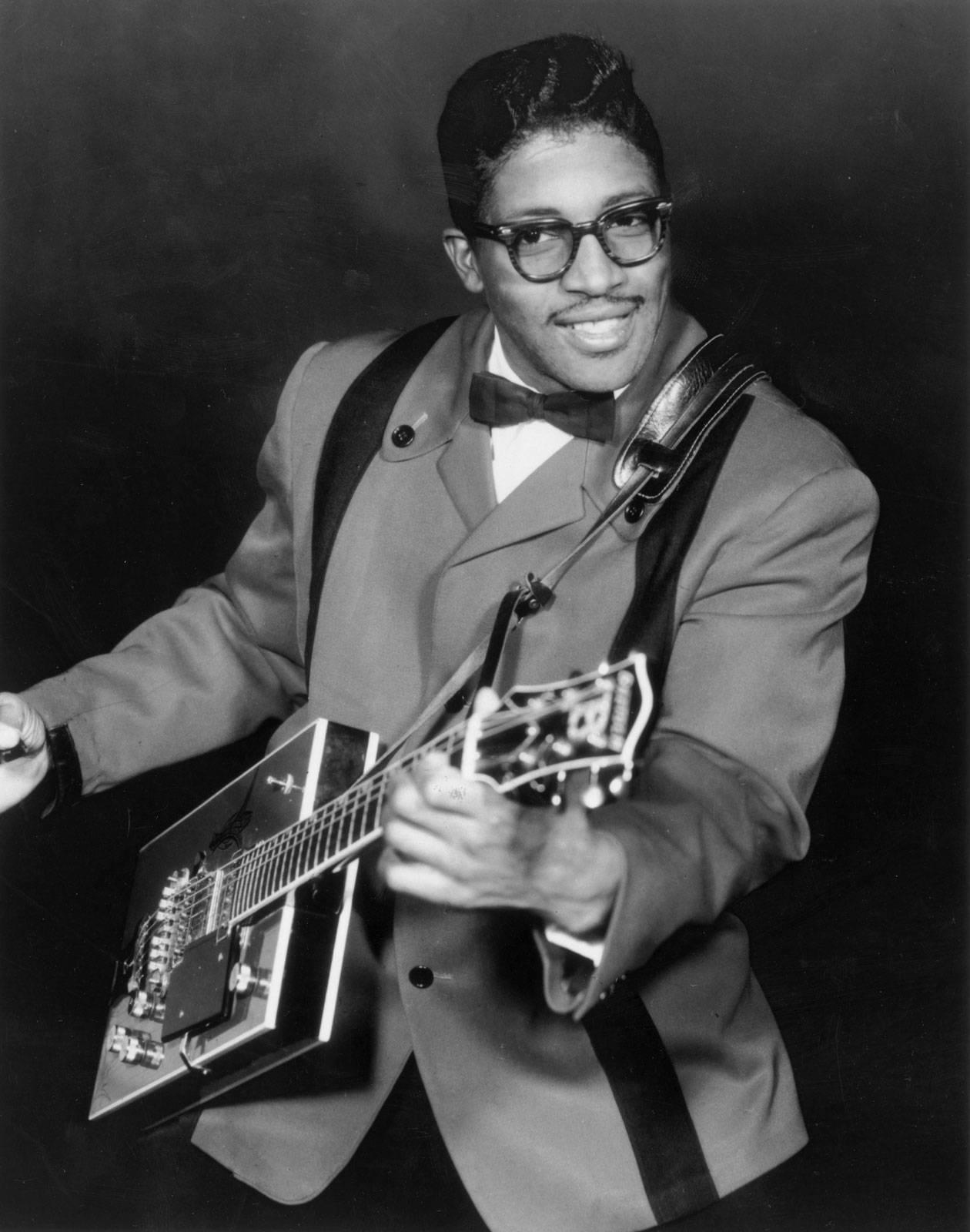 Greyscale Young Bo Diddley Wallpaper