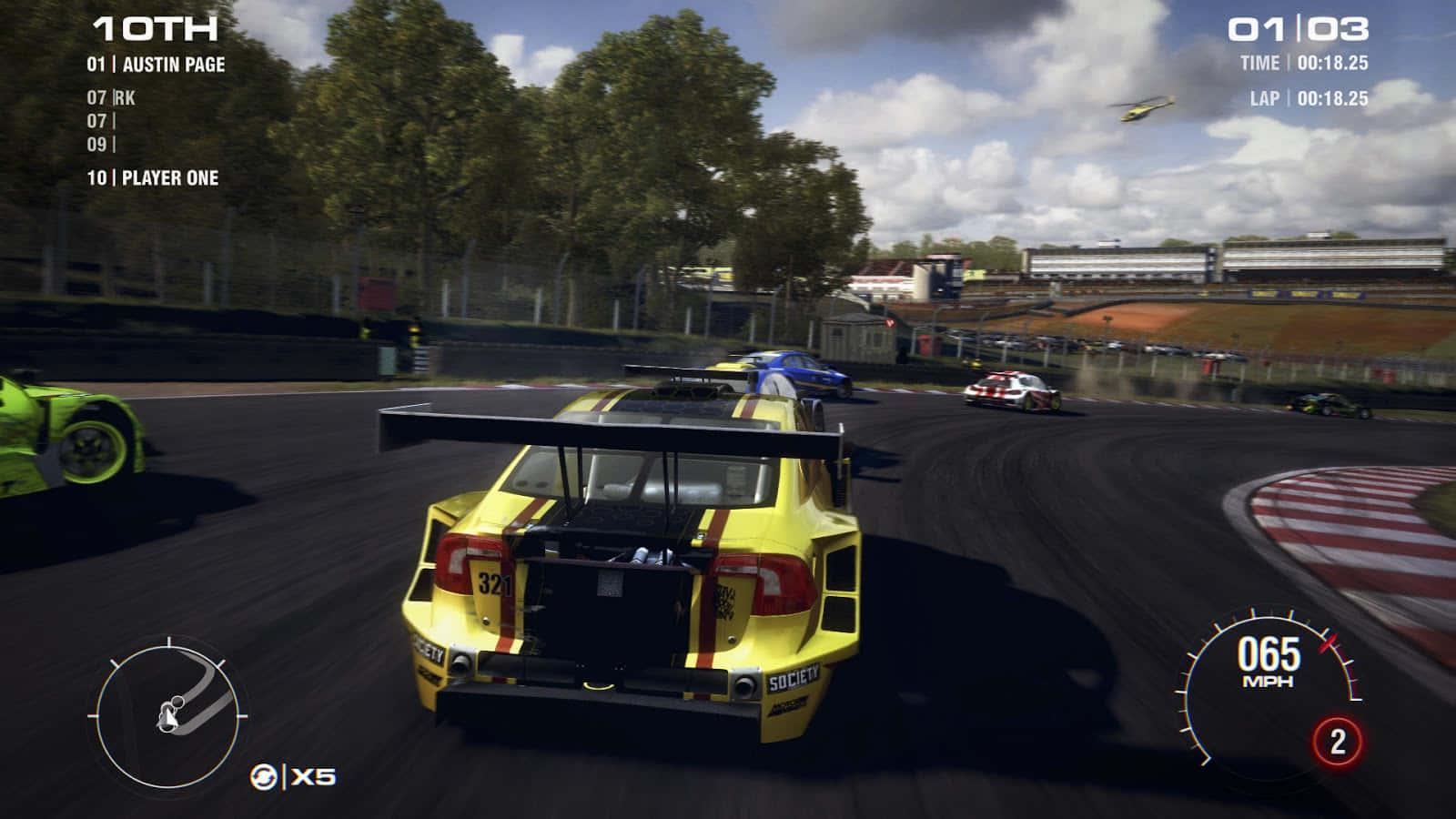 High-speed Race in Grid 2 Game