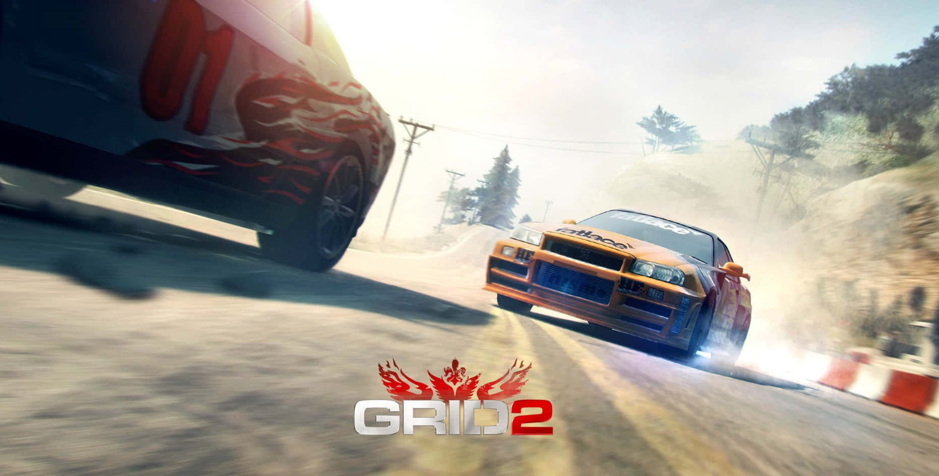 Caption: Grid 2 thrilling race action
