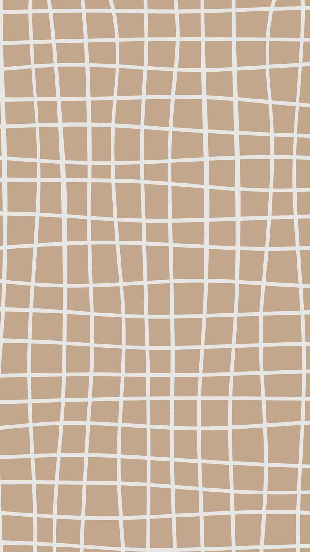 A Beige And White Grid Pattern Wallpaper