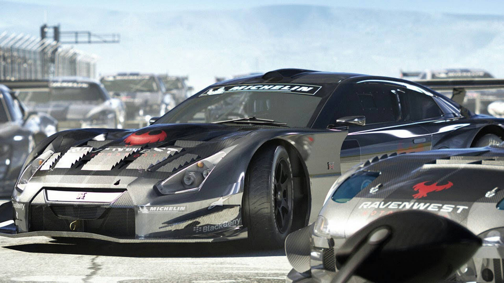 Intense Competition in Grid Autosport Racing Wallpaper