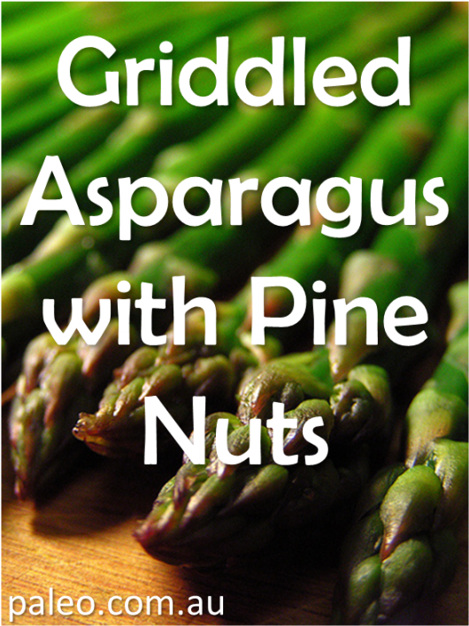 Griddled Asparaguswith Pine Nuts Recipe PNG