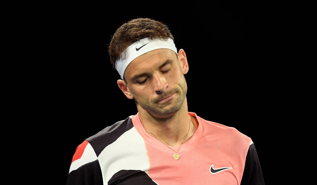 Grigor Dimitrov Looking Disappointed Wallpaper