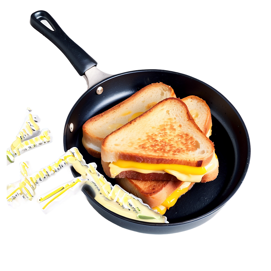 Grilled Cheese Frying Pan Png Jwc32 PNG