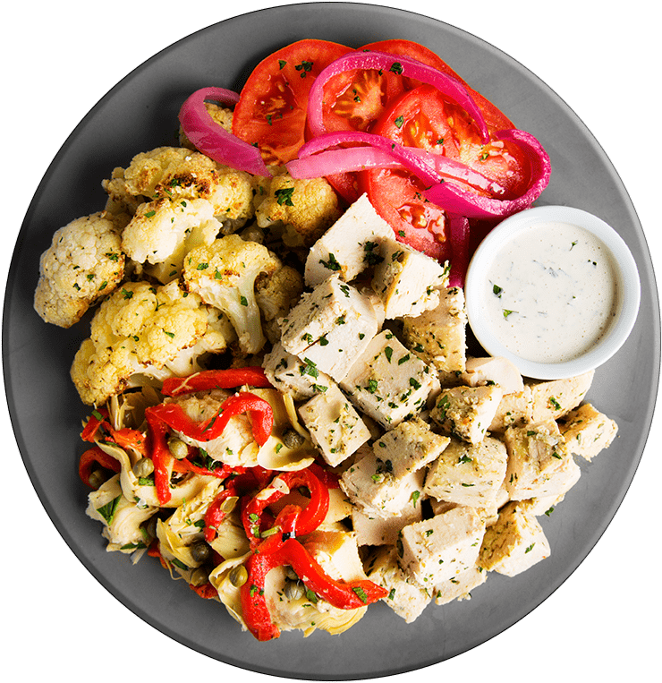 Grilled Chicken Artichoke Salad PNG
