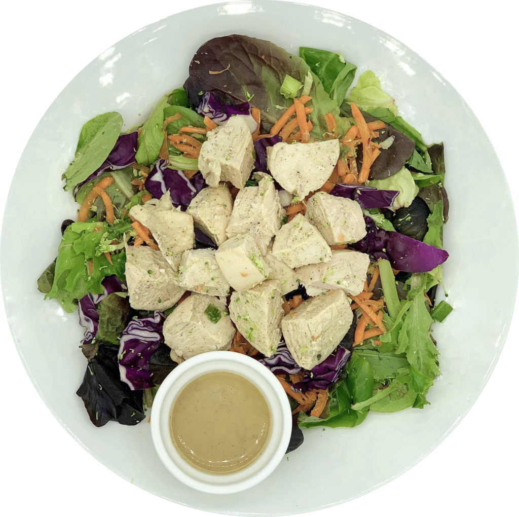 Grilled Chicken Saladwith Dressing PNG