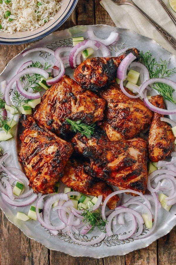 Appetizing Tandoori Chicken - Culinary Delight of India Wallpaper