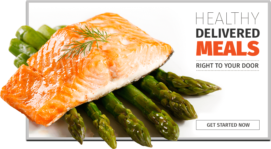 Grilled Salmon Asparagus Meal Delivery Service PNG