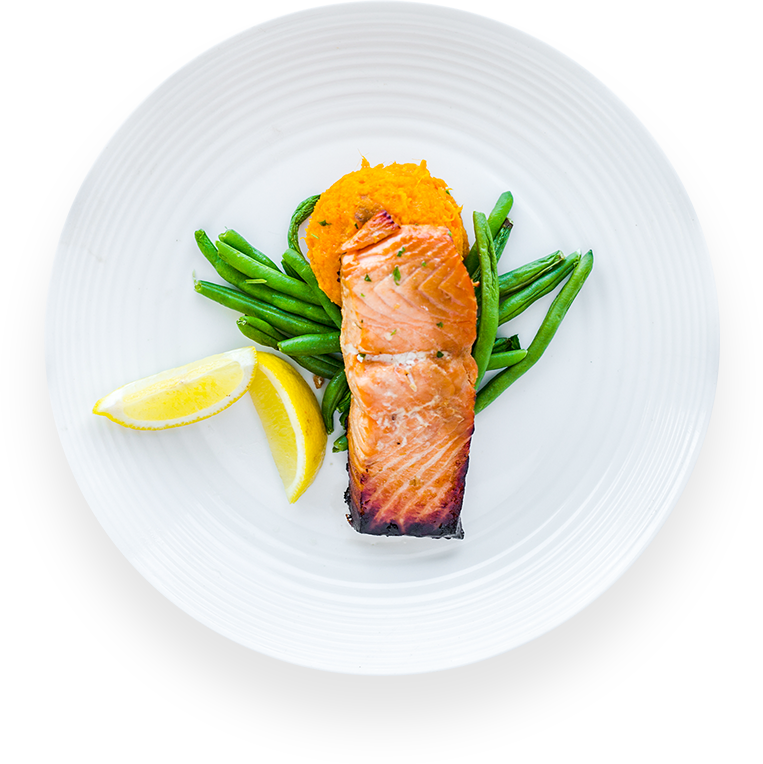 Grilled Salmon Filletwith Vegetables PNG