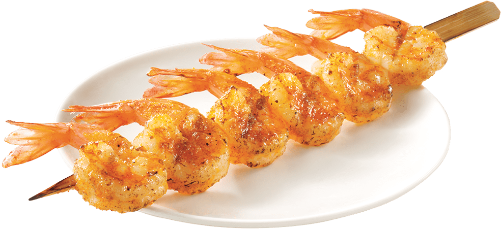 Grilled Shrimp Skewers PNG