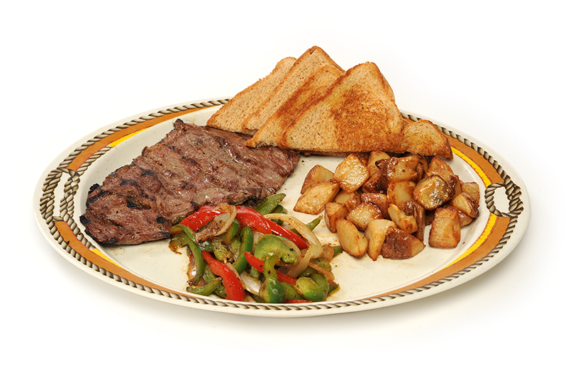 Grilled Steak Dinner Plate PNG
