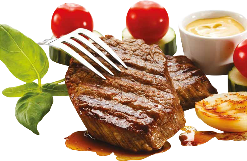 Grilled Steakwith Sauceand Vegetables.png PNG