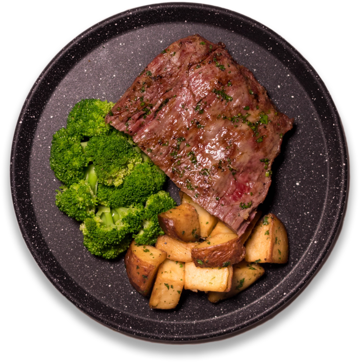 Grilled Steakwith Vegetables Plate PNG