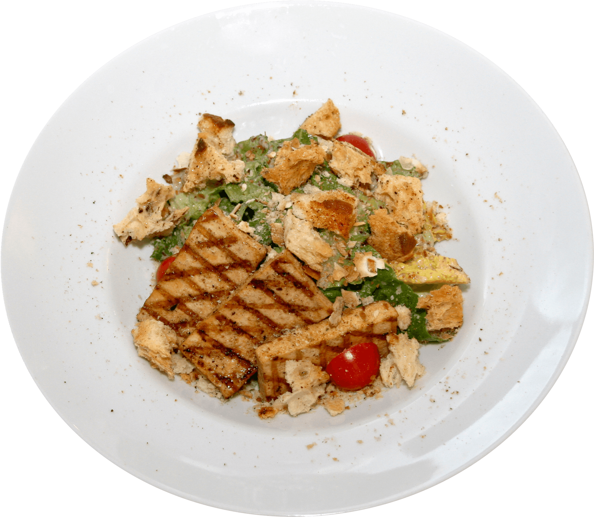 Grilled Tofu Salad Plate PNG