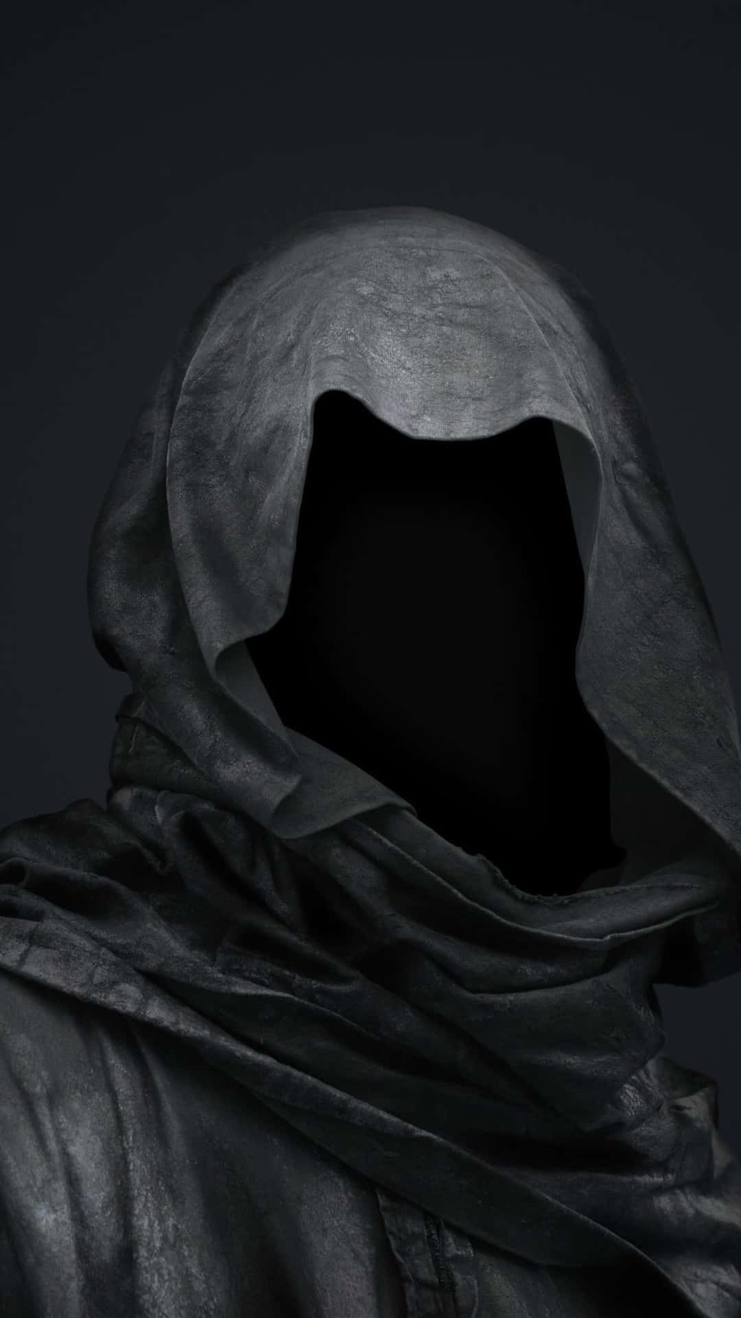 The Grim Reaper awaits, shrouded in darkness