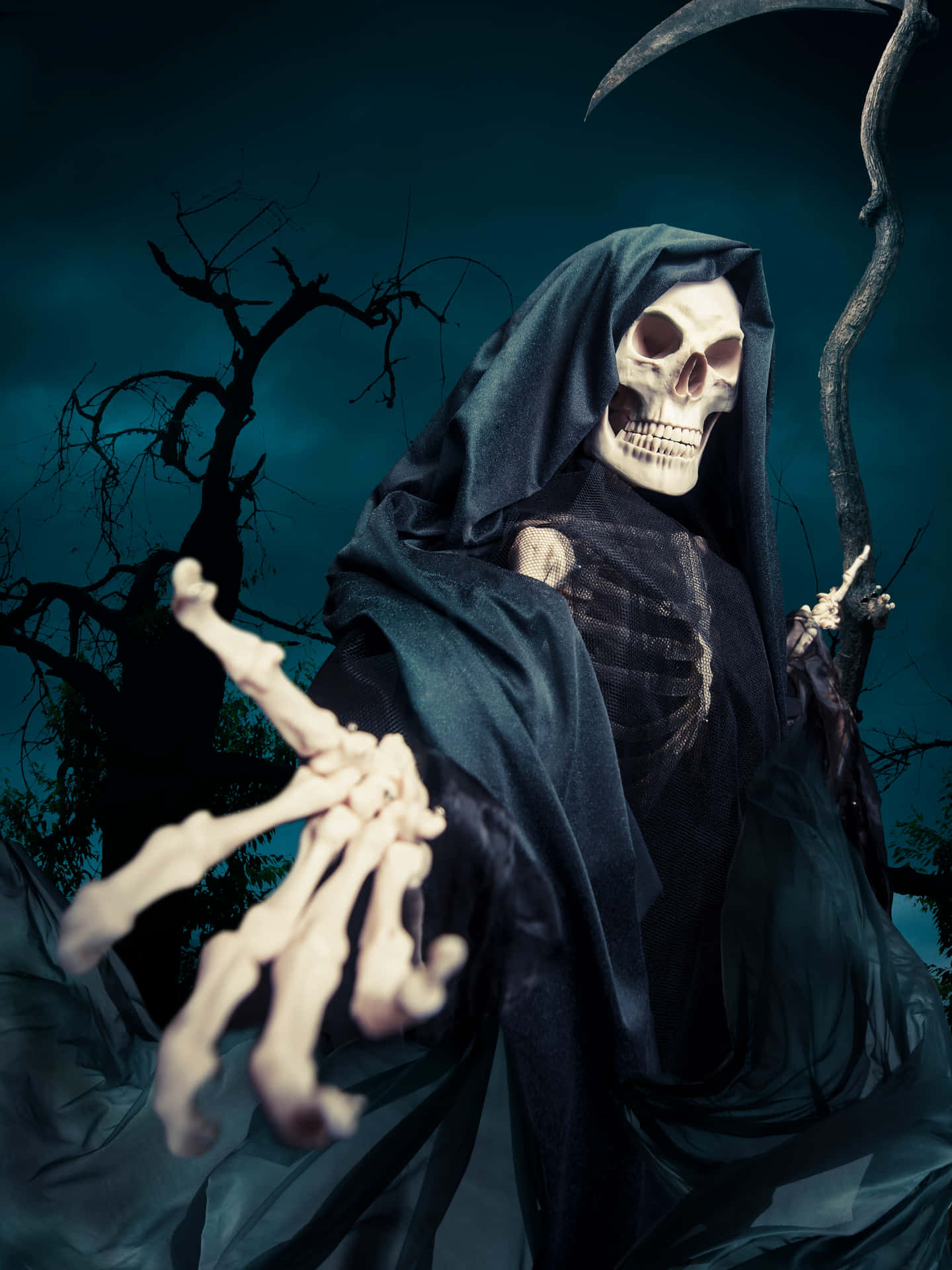 The Dark Enigma: Haunting Grim Reaper Picture