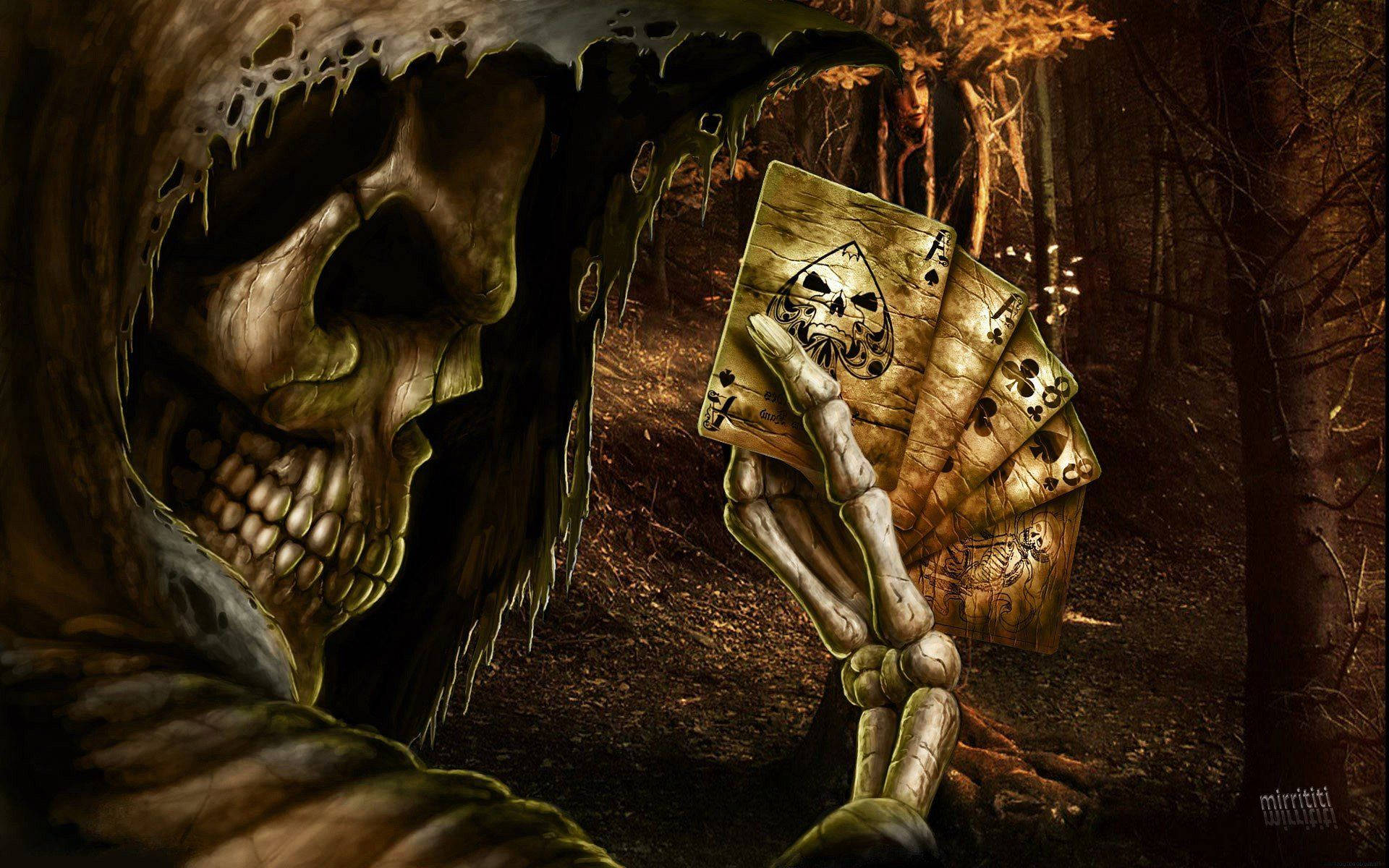 Grim Reaper Cards Of Death Wallpaper