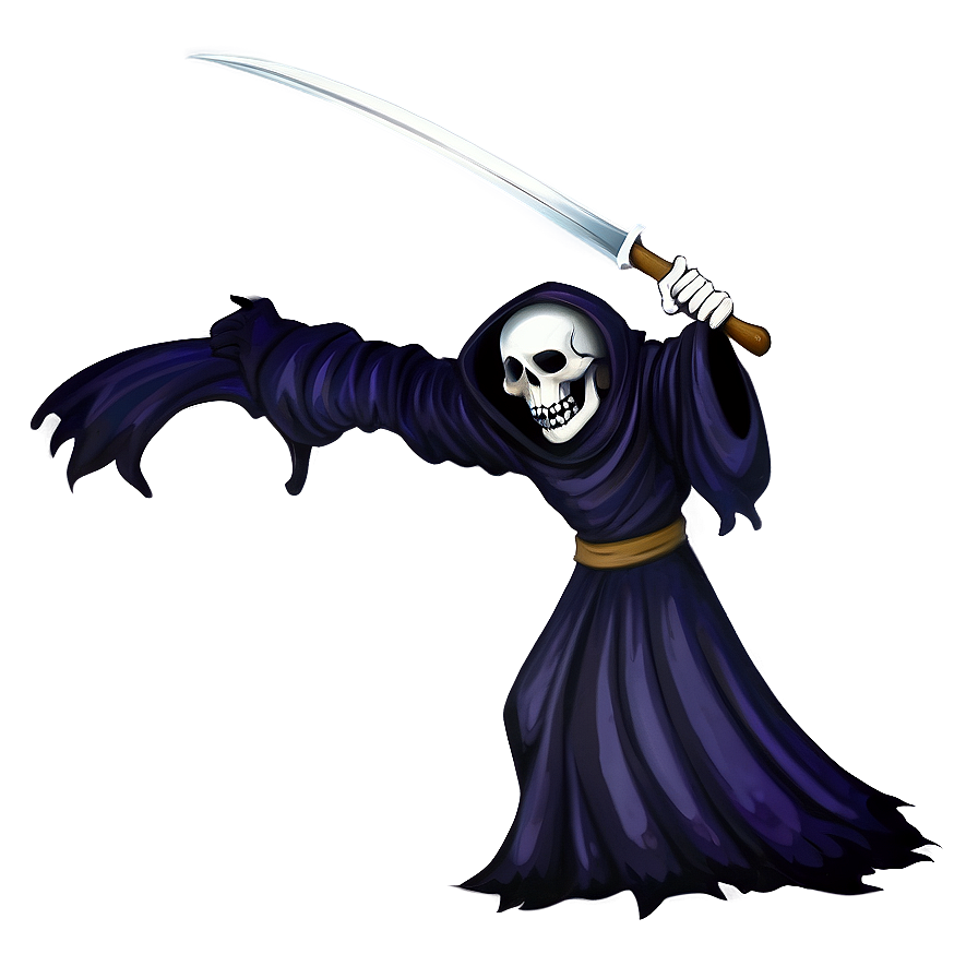 Grim Reaper In Battle Png 05062024 PNG