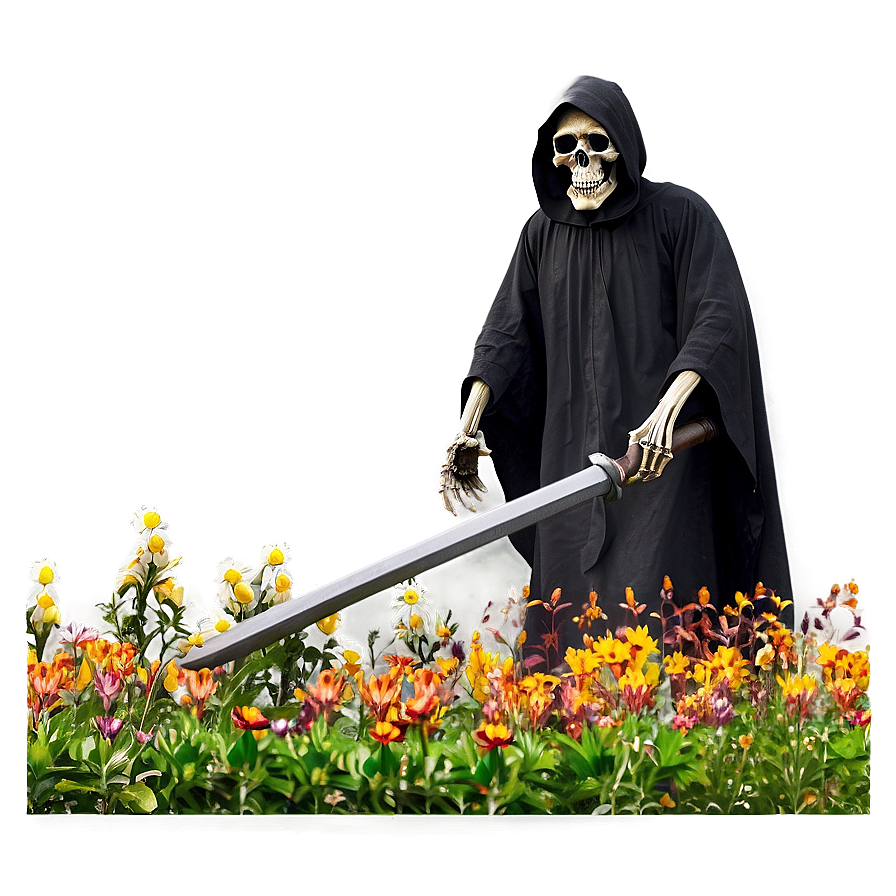 Grim Reaper In Garden Png Ole83 PNG