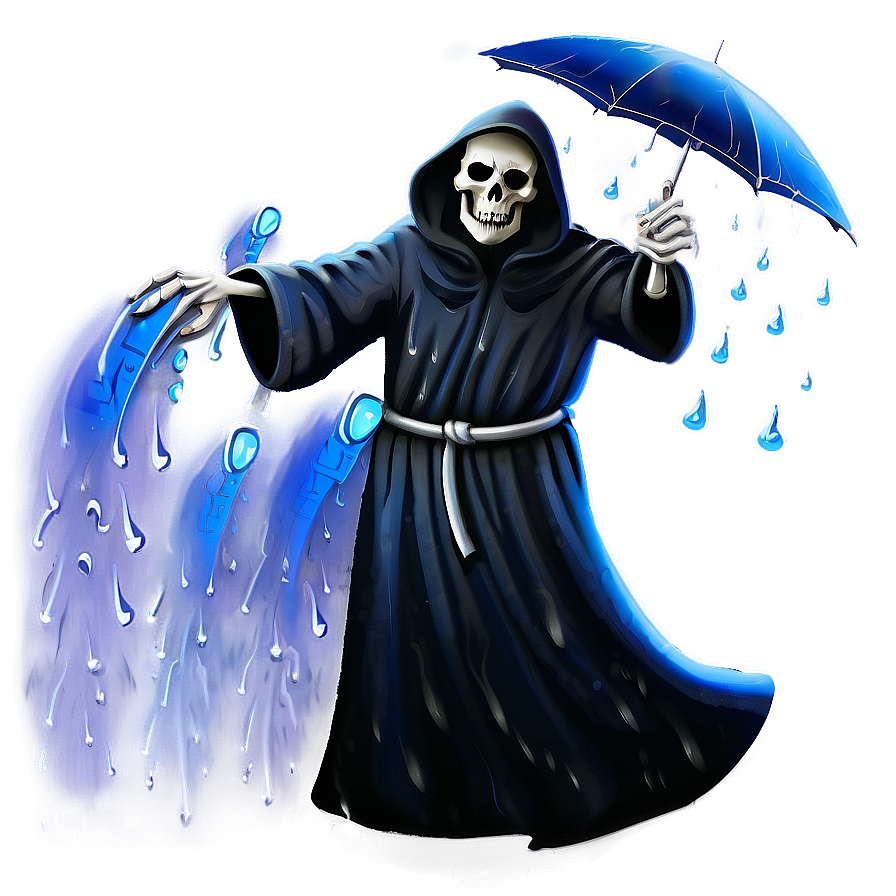 Grim Reaper In Rain Png Ikd69 PNG