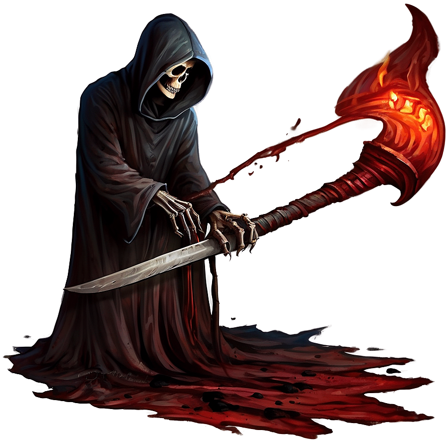 Grim Reaper In Shadow Png 05062024 PNG