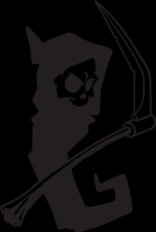 Grim Reaper Silhouette PNG