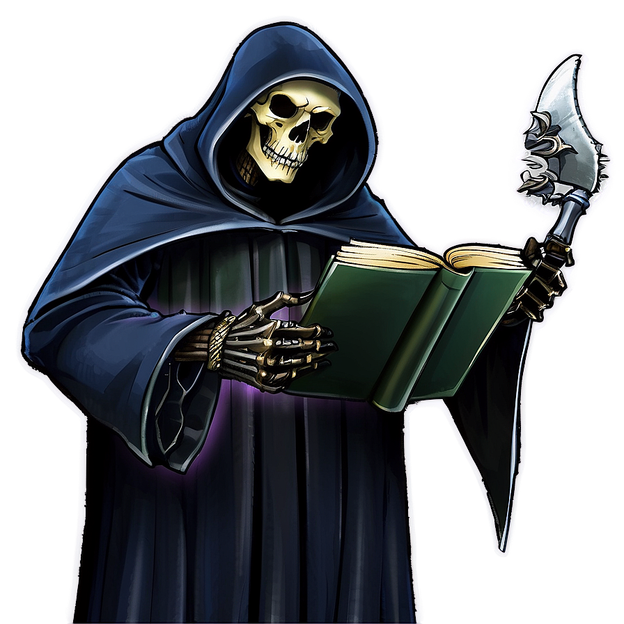 Grim Reaper With Book Png Imk52 PNG