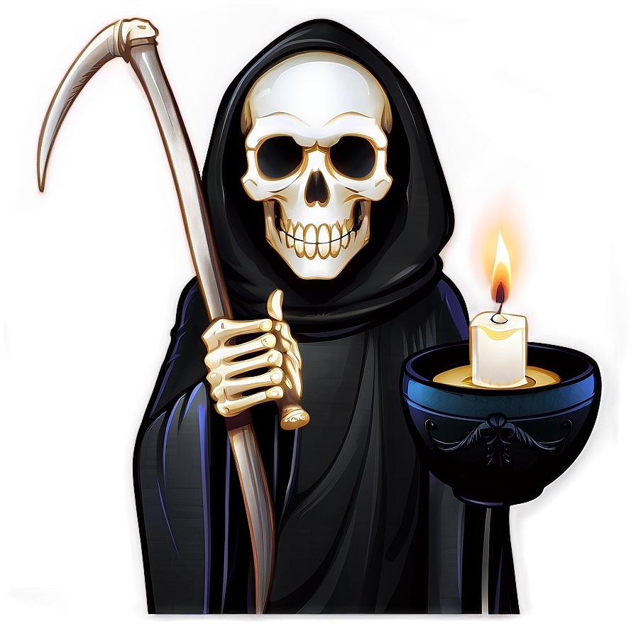 Grim Reaper With Candle Png Vil PNG