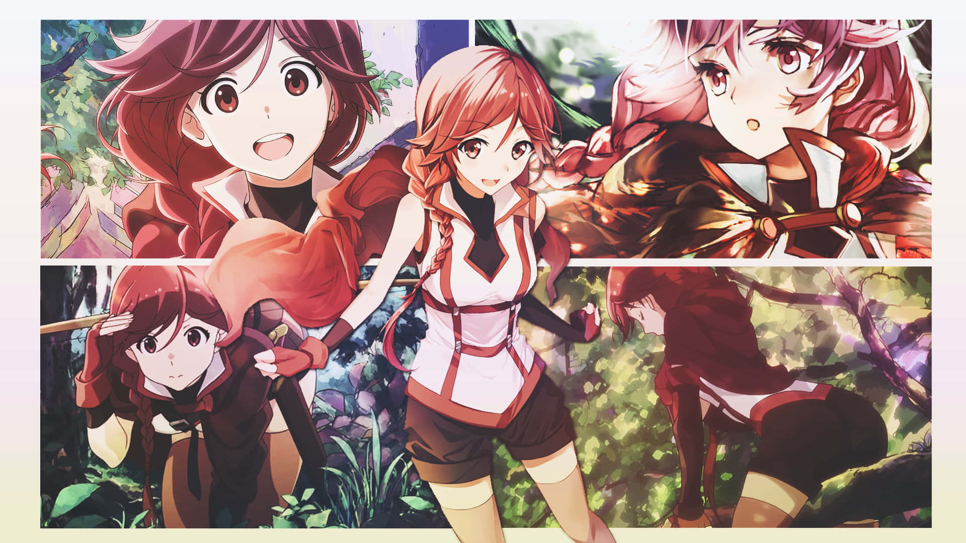 “The intrepid adventurers of Grimgar of Fantasy and Ash battle their way to victory” Wallpaper
