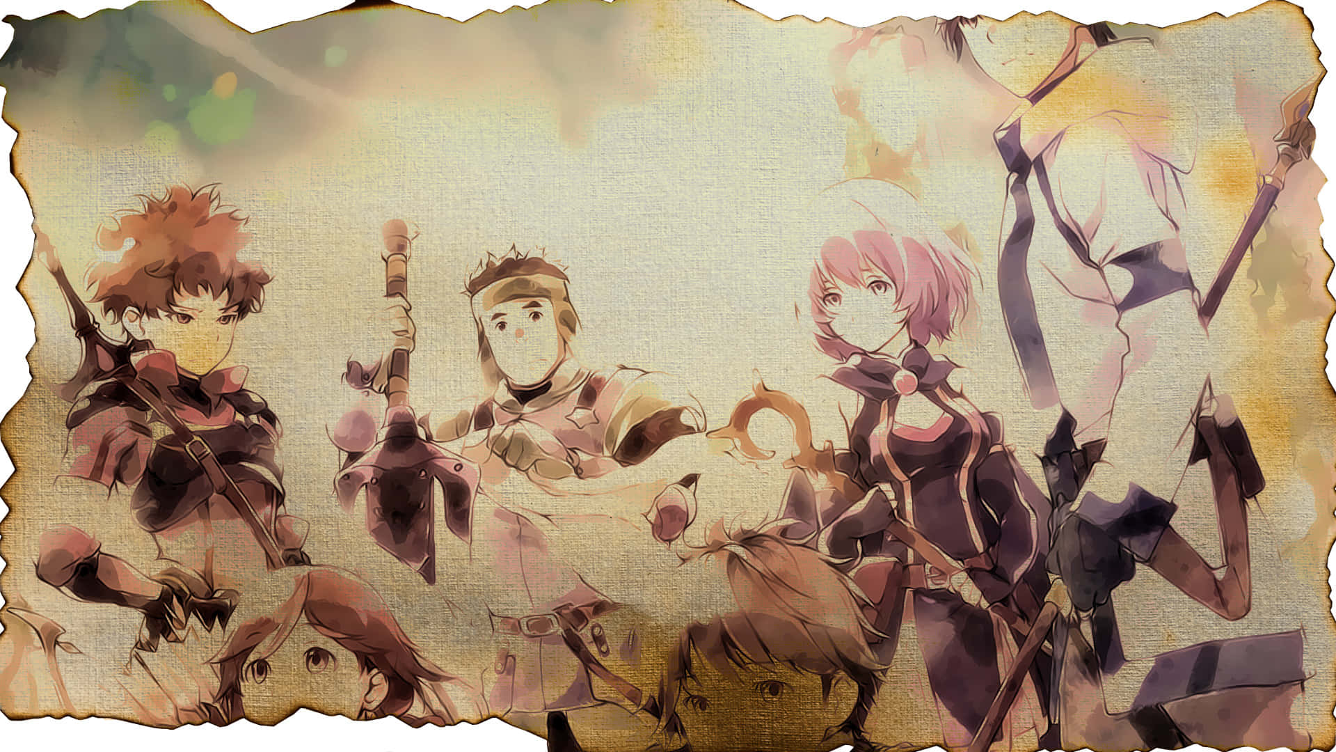 The friends from the world of Grimgar of Fantasy and Ash Wallpaper